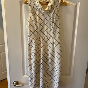 white checkered dress